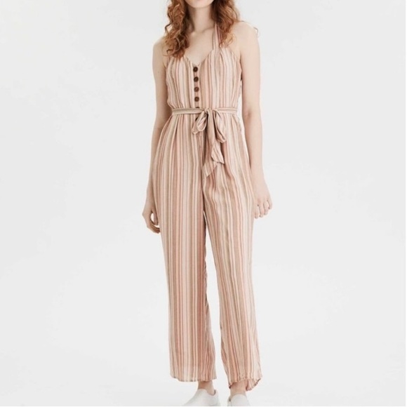 American Eagle Outfitters Pants - American Eagle halter jumpsuit size XL